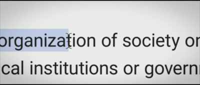 "The organization of society" - The Anarchists
