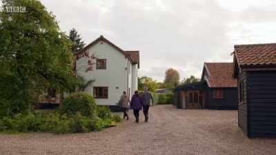 The original farmhouse
has been extended and altered - Greatest Escapes to the Country