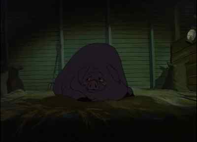 The other pigs
started first
for the meeting, - Animal Farm