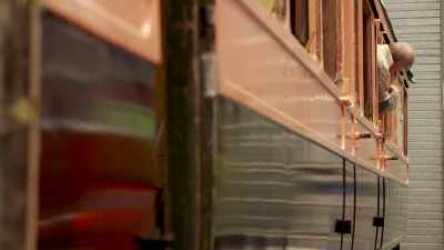 The outside is
beginning to look the part, - Great Rail Restorations with Peter Snow