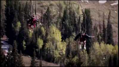 The owner has a mobile
adventure course - Field Day