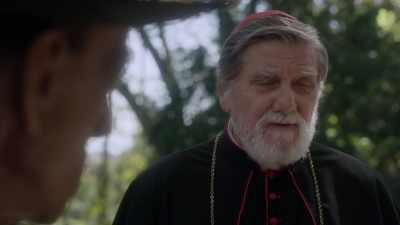 - The paleolithic statue the pope
keeps in his library. - The Young Pope