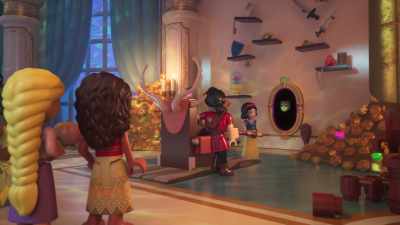 The path will be clear
if you search inside. - LEGO Disney Princess: The Castle Quest