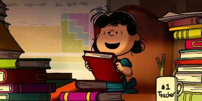 "The periodic table arranges
the chemical elements - Snoopy Presents: Lucy's School