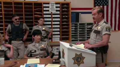 The pig foot by the yard
place, - Reno 911! The Hunt for QAnon