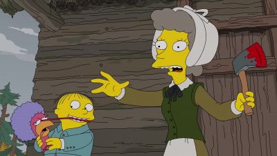 The pilgrims. - The Simpsons