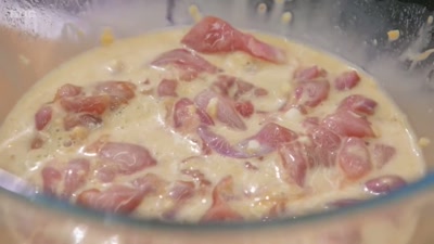 The pineapple juice is actually
tenderising the meat - Young Masterchef