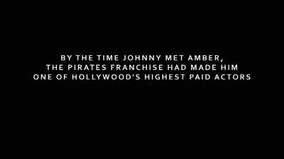 The ping pong table was collapsed.
Blood drips across the floor. - Johnny vs Amber: The US Trial