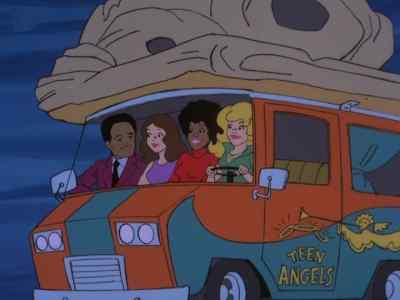 The plane's next stop is at the Digby Airport. - Captain Caveman and the Teen Angels