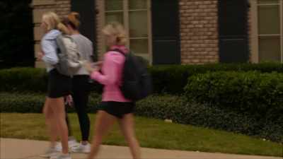The potential new members
are trying to get in - Bama Rush