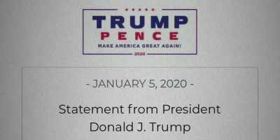 The president's team
had put out a statement - Stopping the Steal