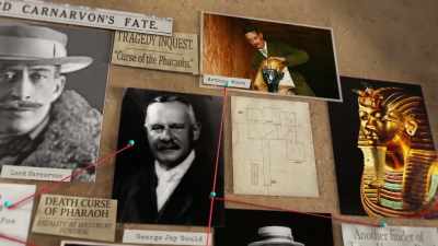 The press quickly blamed Mace's
death on King Tut's curse. - Tutankhamun: Secrets of the Tomb