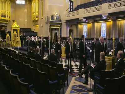 The procession and the whole ceremony - Inside the Freemasons