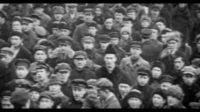 The protesters
are advancing towards infantry, - The Last Czars