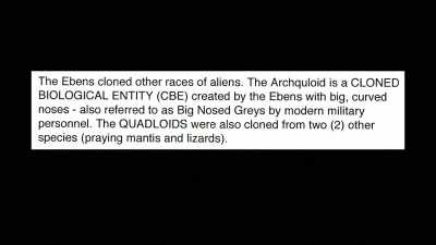 The Quadloids were also
cloned from two other species, - Truth Hunter