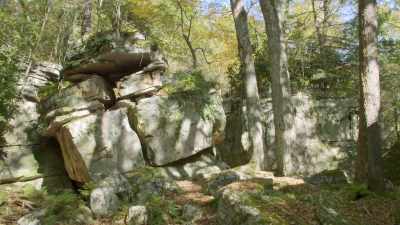 The question is, what's going
on beneath this rocky ridge? - Secrets of the Underground