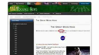 The question remains
why would NASA claim - American Moon