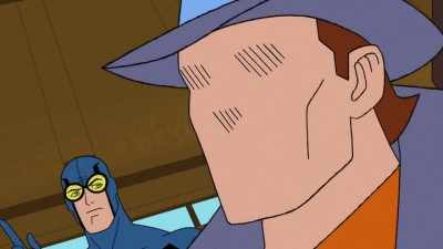 [The Question]
That amplifier was stolen last week, - DC Showcase: Blue Beetle
