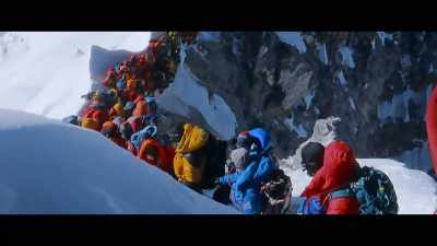 The queue was so intense. - 14 Peaks: Nothing Is Impossible