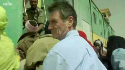 The railway officials
aren't over-helpful. - Michael Palin: Travels of a Lifetime