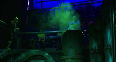 The recycling plant is just
(sniffing) - The Toxic Avenger: The Musical