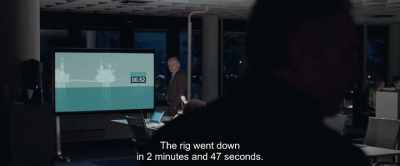 The rig went down
in 2 minutes and 47 seconds. - The Burning Sea