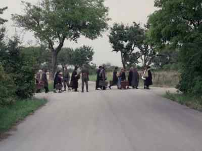 The road is crowded with them. - Holocaust