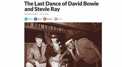The rock press had a field day
speculating that Stevie - Jimmie & Stevie Ray Vaughan: Brothers in Blues