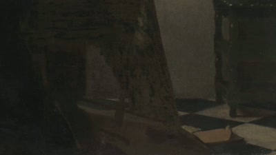 The rough sketch of a viola da gamba - Vermeer: The Greatest Exhibition