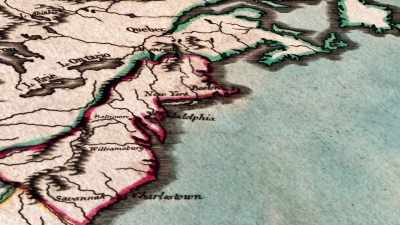 The rough voyage
across the wintry Atlantic - Benjamin Franklin