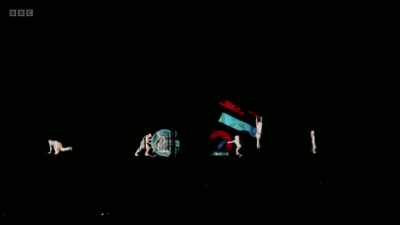The row over dinner meant
a light show Putin had - Putin vs the West
