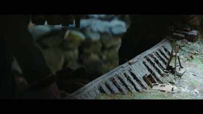 The runway descends
underground to the flight deck - Star Wars: Andor