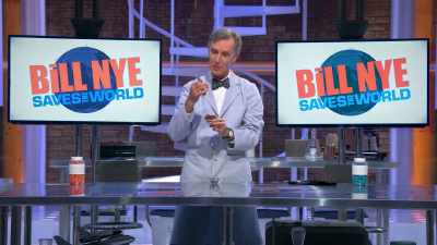 The rust doesn't stick to the magnet,
because the iron is bound to oxygen. - Bill Nye Saves the World