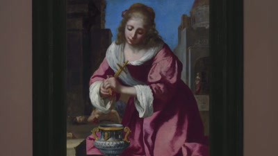 The Saint Praxedis
is also a religious painting - Vermeer: The Greatest Exhibition