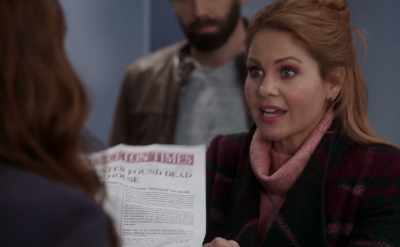 The same morning Frank
Brunelli was killed, - Aurora Teagarden Mysteries: Haunted By Murder