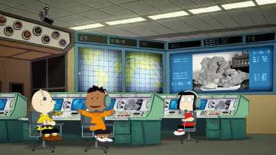 The samples Snoopy and Woodstock find - Snoopy in Space