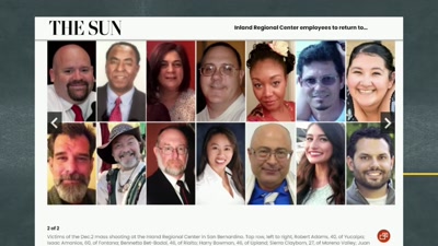 The San Bernardino newspaper,
the front page, - FBI TRUE