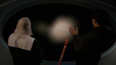 The Saturn ring system
is 175,000 miles across, - Cosmos: Possible Worlds