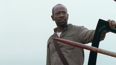 The Saviors were getting weapons from the Hilltop's blacksmith. - The Walking Dead