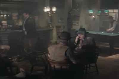 The scene:
a Colorado saloon; - Connections