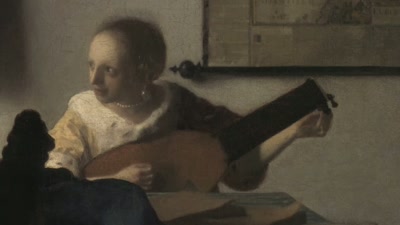 The scene is tinged with excitement. - Vermeer: The Greatest Exhibition