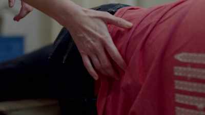 The sciatic nerve starts
as separate nerve roots in the lower back. - Human: The World Within