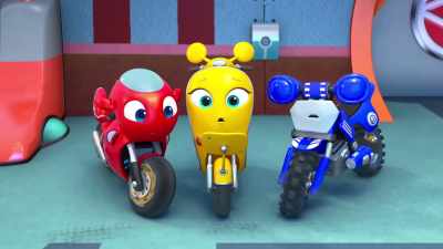 - The ScootBots
are on automatic.
They won't listen to me! - Ricky Zoom