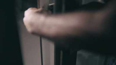  The screen had been
 pulled open as well. - Phrogging: Hider in My House