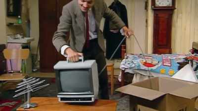 The scripts of purely visual comedy, - Happy Birthday Mr Bean