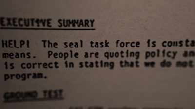 The seal task force is constantly being
delayed by every possible means. - Challenger: The Final Flight