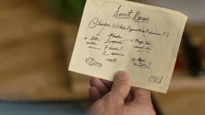 The secret's out chicken man - A Recipe for Seduction
