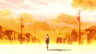 The setting sun was so beautiful. - Kase-san and Morning Glories