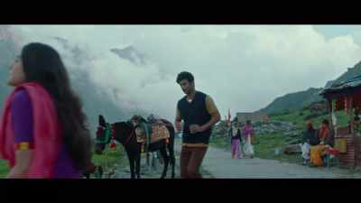 "The setting sun takes
us to our destination." - Kedarnath
