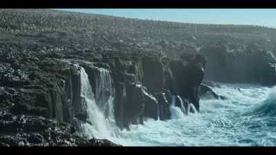 The sheer cliffs
that surround this island fortress. - Our Oceans